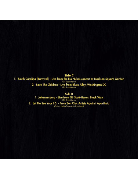 Gil Scott-Heron & Brian Jackson - From South Africa to South Carolina - RSD BF 2024 (Vinyle)