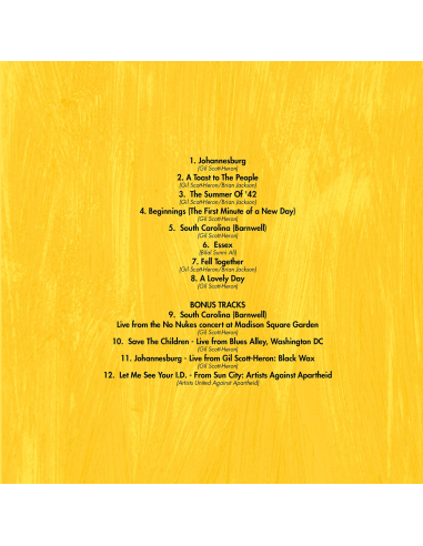 Gil Scott-Heron & Brian Jackson - From South Africa to South Carolina - RSD BF 2024  (CD)