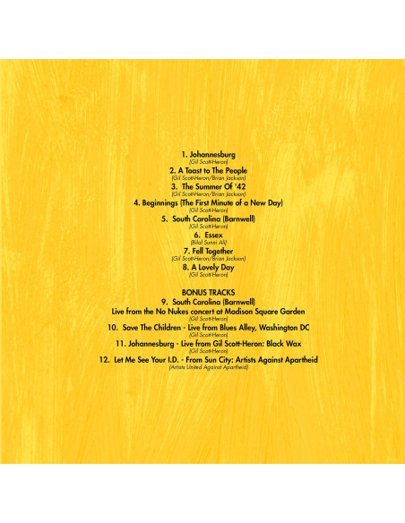 Gil Scott-Heron & Brian Jackson - From South Africa to South Carolina - RSD BF 2024  (CD)