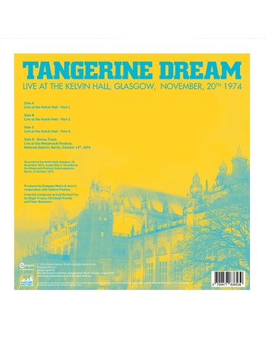 Tangerine Dream - Live At Kelvin Hall, Glasgow - RSD BF 2024 (Vinyle)