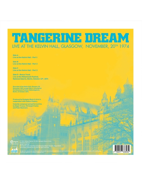 Tangerine Dream - Live At Kelvin Hall, Glasgow - RSD BF 2024 (Vinyle)