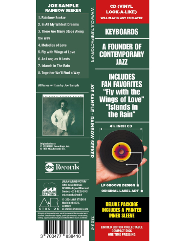 Joe Sample - Rainbow Seeker (CD)