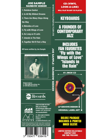 Joe Sample - Rainbow Seeker (CD)