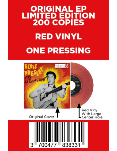 Elvis Presley - Il Re Del Rock'n'Roll - Vinyle Rouge (Italie) (Vinyle 7'')