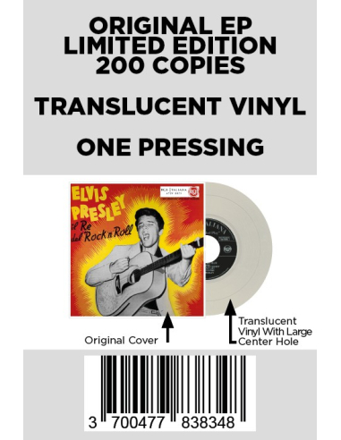 Elvis Presley - Il Re Del Rock'n'Roll - Vinyle Translucide (Italie) (Vinyle 7'')