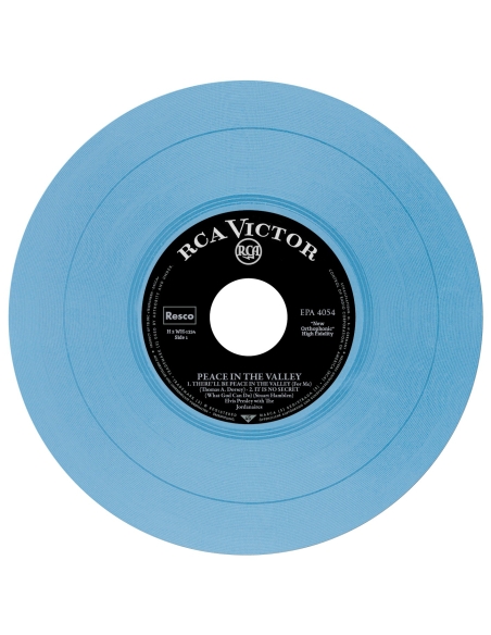 Elvis Presley - Peace In The Valley - Vinyle Bleu (USA) (Vinyle 7'')