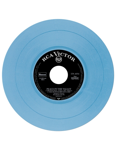 Elvis Presley - Peace In The Valley - Vinyle Bleu (USA) (Vinyle 7'')