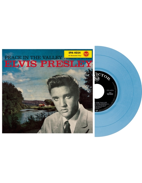 Elvis Presley - Peace In The Valley - Vinyle Bleu (USA) (Vinyle 7'')