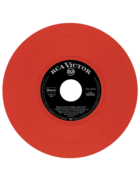 Elvis Presley - Peace In The Valley - Vinyle Rouge (USA) (Vinyle 7'')