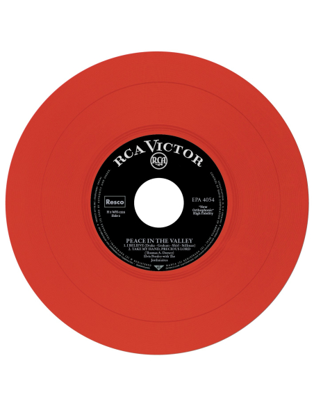 Elvis Presley - Peace In The Valley - Vinyle Rouge (USA) (Vinyle 7'')