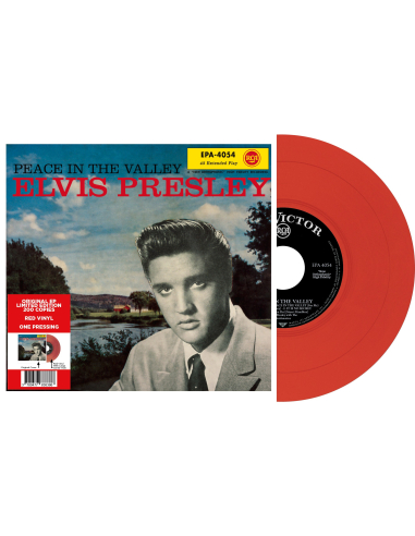 Elvis Presley - Peace In The Valley - Vinyle Rouge (USA) (Vinyle 7'')