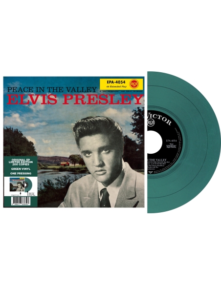 Elvis Presley - Peace In The Valley - Vinyle Vert (USA) (Vinyle 7'')