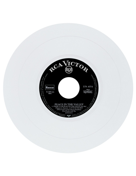 Elvis Presley - Peace In The Valley - Vinyle Blanc (USA) (Vinyle 7'')