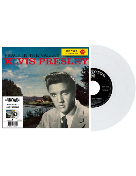 Elvis Presley - Peace In The Valley - Vinyle Blanc (USA) (Vinyle 7'')