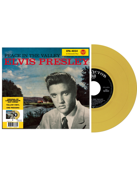 Elvis Presley - Peace In The Valley - Vinyle Jaune (USA) (Vinyle 7'')
