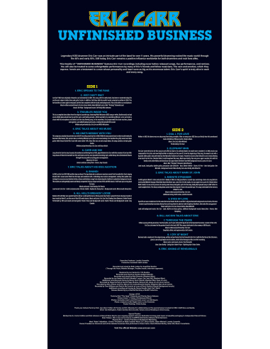 Eric Carr - Unfinished Business - Picture-Disc (Vinyle)