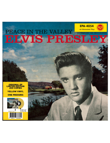 Elvis Presley - Peace In The Valley - Vinyle Jaune (USA) (Vinyle 7'')