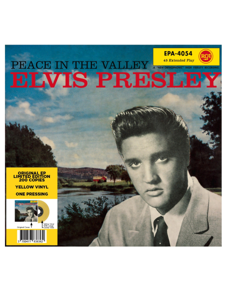 Elvis Presley - Peace In The Valley - Vinyle Jaune (USA) (Vinyle 7'')