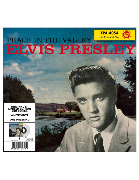 Elvis Presley - Peace In The Valley - Vinyle Blanc (USA) (Vinyle 7'')
