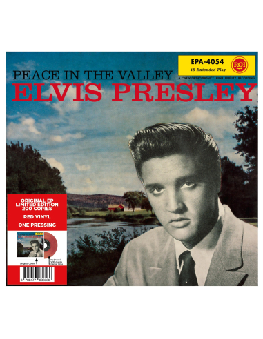 Elvis Presley - Peace In The Valley - Vinyle Rouge (USA) (Vinyle 7'')