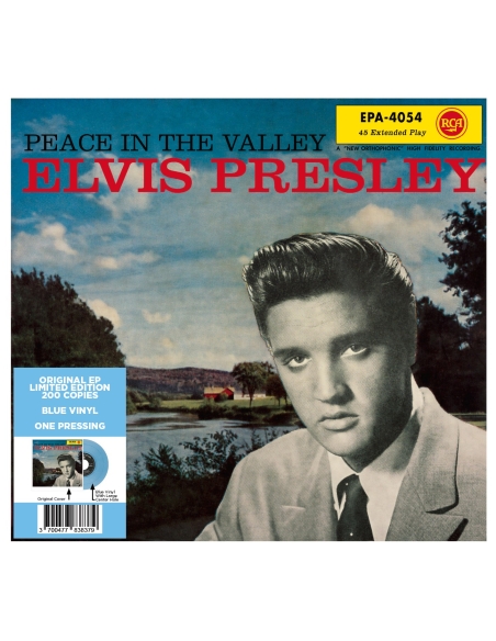 Elvis Presley - Peace In The Valley - Vinyle Bleu (USA) (Vinyle 7'')