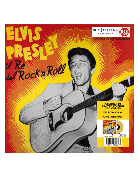 Elvis Presley - Il Re Del Rock'n'Roll - Vinyle Jaune (Italie) (Vinyle 7'')