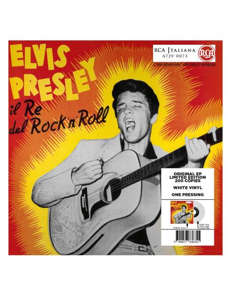 Elvis Presley - Il Re Del Rock'n'Roll - Vinyle Blanc (Italie) (Vinyle 7'')