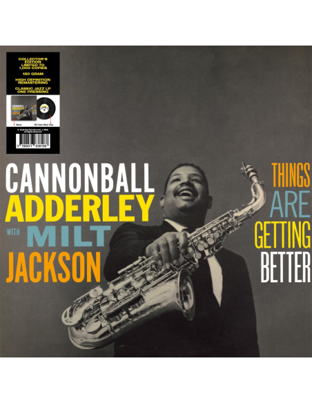 Cannonball Adderley With Milt Jackson - Things Are Getting Better (Vinyle)