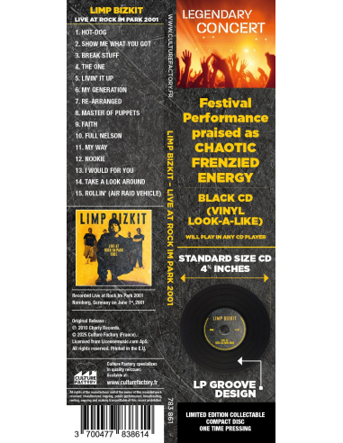 Limp Bizkit - Live at Rock Im Park 2001 - BLACK Edition (CD)