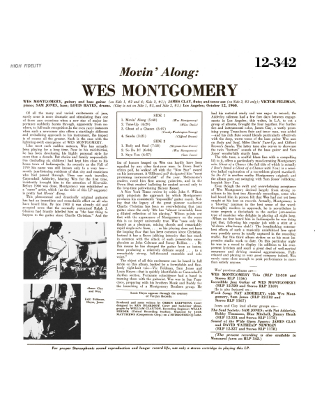 Wes Montgomery - Movin' Along (Vinyle)