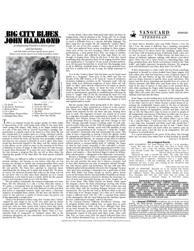 John Hammond - Big City Blues (Vinyle)
