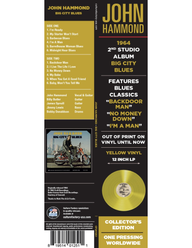 John Hammond - Big City Blues (Vinyle)