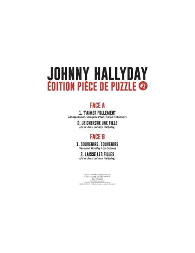 Johnny Hallyday - Pièce de Puzzle 1 (Vinyle)