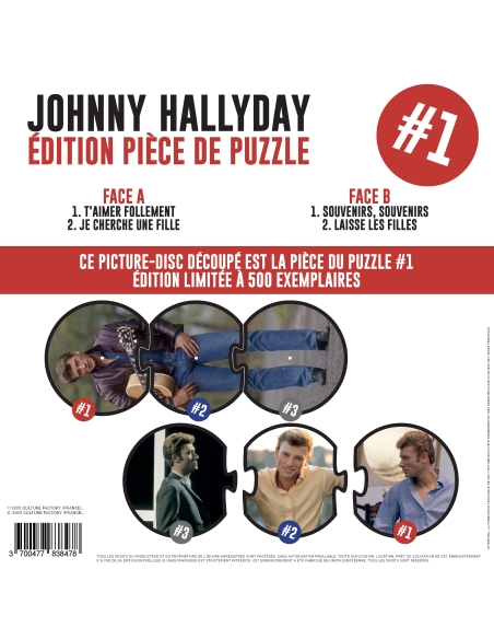 Johnny Hallyday - Pièce de Puzzle 1 (Vinyle)