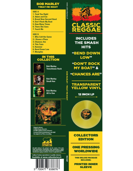 Bob Marley - Treat Me Right (Vinyle)