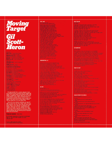Gil Scott-Heron - Moving Target - RSD 2025 (Vinyle)