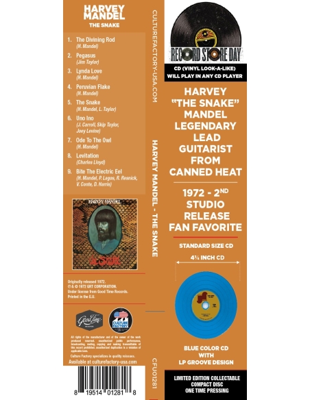 Harvey Mandel - The Snake - RSD 2025 (CD)