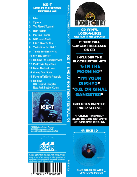 Ice-T - Live at Montreux - RSD 2025 (CD)