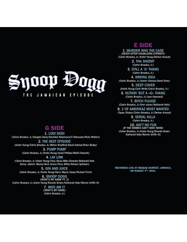 Snoop Dogg - The Jamaican Episode - RSD 2025 (Vinyle)