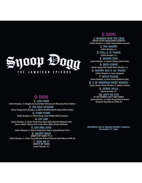 Snoop Dogg - The Jamaican Episode - RSD 2025 (Vinyle)