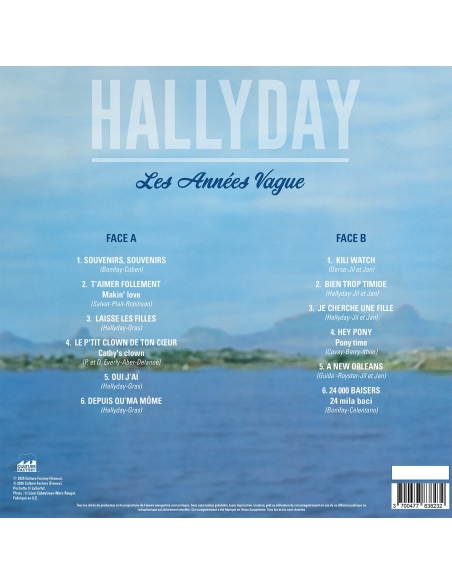Johnny Hallyday - Les Années Vague - RSD 2025 - Liquid-Filled (Vinyle)