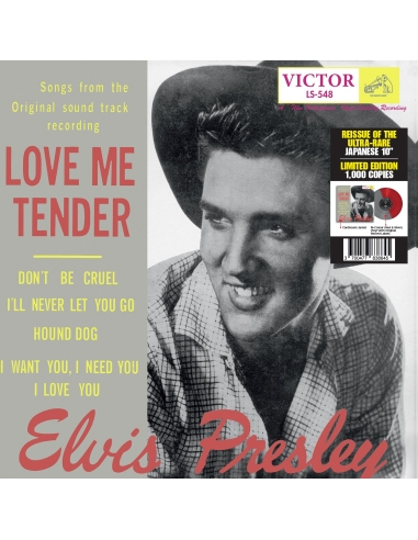 Elvis Presley - Love Me Tender - Vinyle Japonais Bicolore (Vinyle 10'')