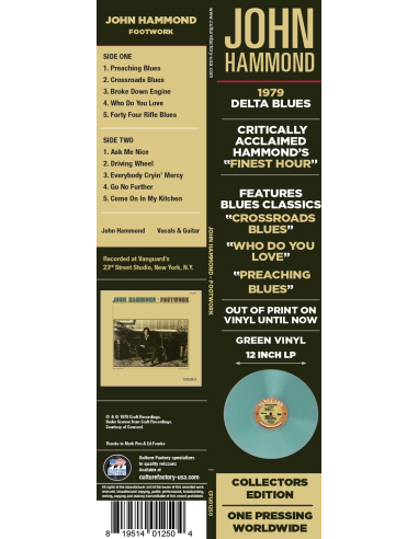 John Hammond - Footwork (Vinyle)