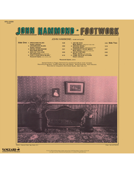 John Hammond - Footwork (Vinyle)