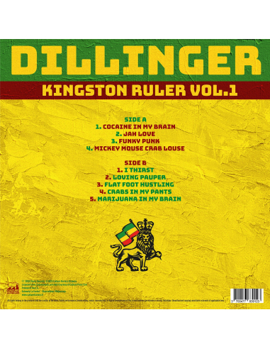 Dillinger - Kingston Ruler Vol.1 (Vinyle)