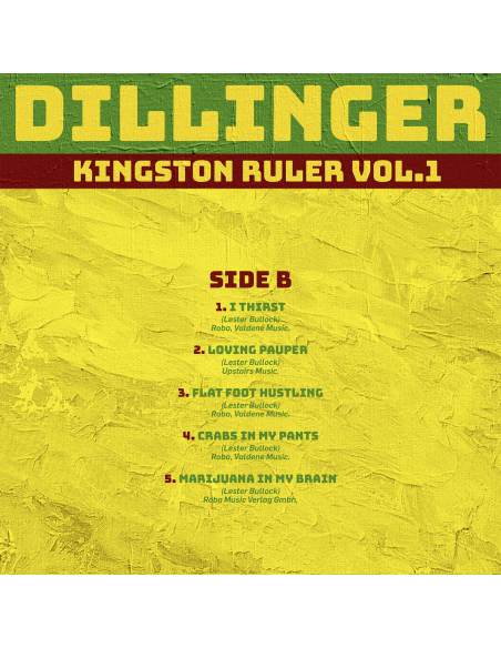 Dillinger - Kingston Ruler Vol.1 (Vinyle)