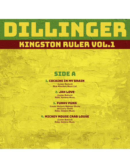 Dillinger - Kingston Ruler Vol.1 (Vinyle)