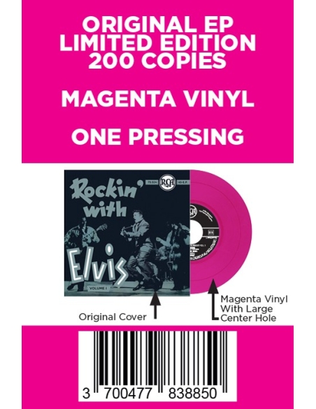 Elvis Presley - Rockin' With Elvis Volume 1 - Vinyle Magenta (Belgique) (Vinyle 7'')