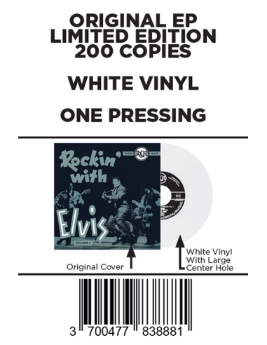 Elvis Presley - Rockin' With Elvis Volume 1 - Vinyle Blanc (Belgique) (Vinyle 7'')