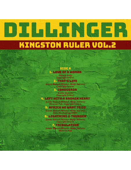 Dillinger - Kingston Ruler Vol.2 (Vinyle)